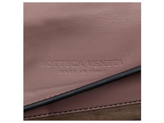 Borsa a spalla Bottega Veneta Intrecciato in nappa viola piccola Porpora - vue 5