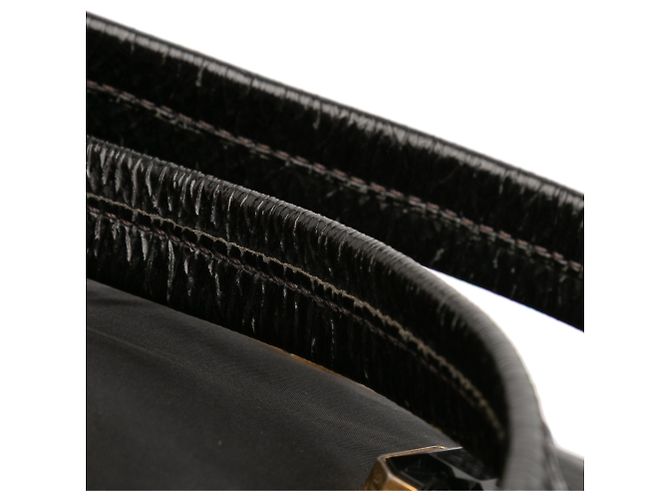 Prada Schwarze Tessuto Pietre Schmuck Tote - Ansicht 10