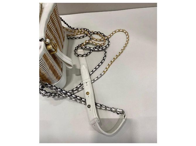 Chanel Piccola borsa in vimini Gabrielle Beige - vista 6
