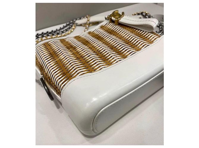 Chanel Piccola borsa in vimini Gabrielle Beige - vista 7