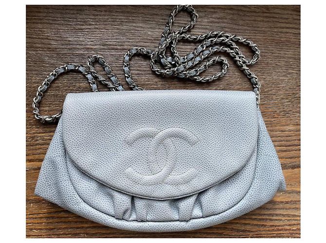 Wallet On Chain Chanel Portafoglio Halfmoon su catena Grigio - vista 2