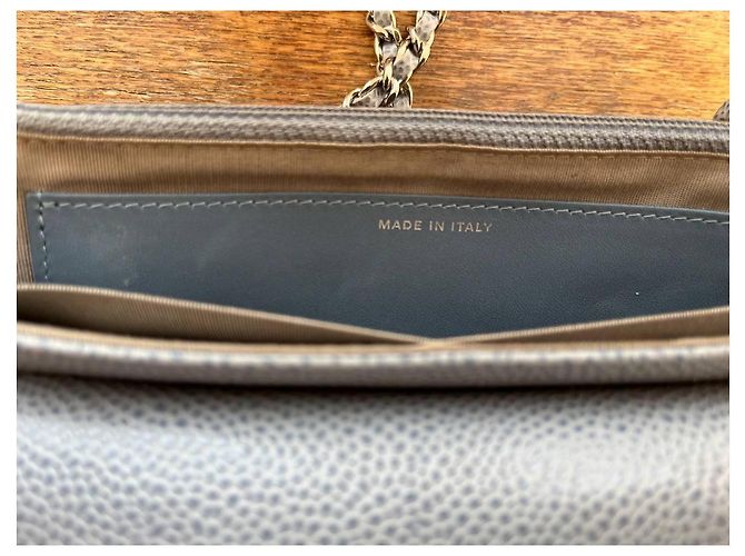 Wallet On Chain Chanel Portafoglio Halfmoon su catena Grigio - vista 6