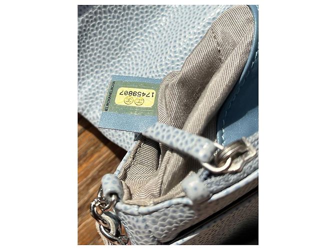 Wallet On Chain Chanel Portafoglio Halfmoon su catena Grigio - vista 7