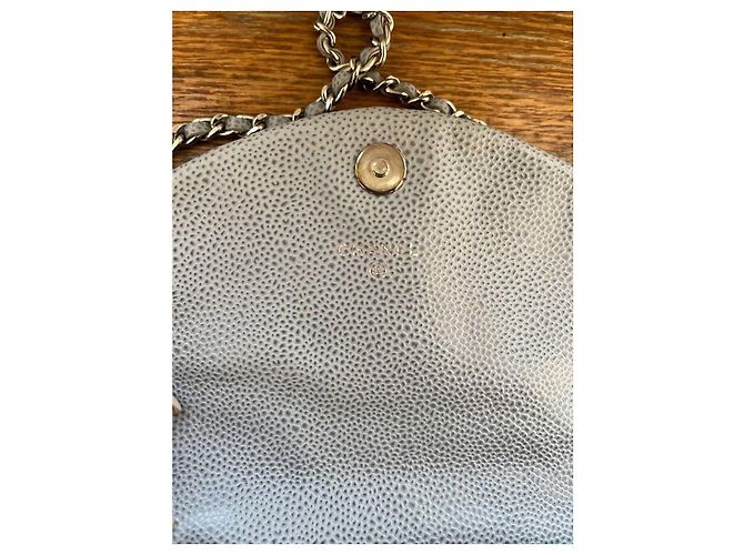 Wallet On Chain Chanel Portafoglio Halfmoon su catena Grigio - vista 8
