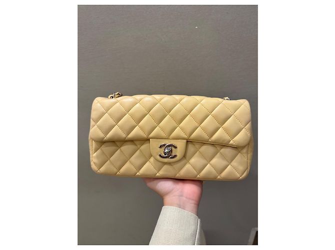Chanel clásico atemporal este-oeste Beige - vista 2