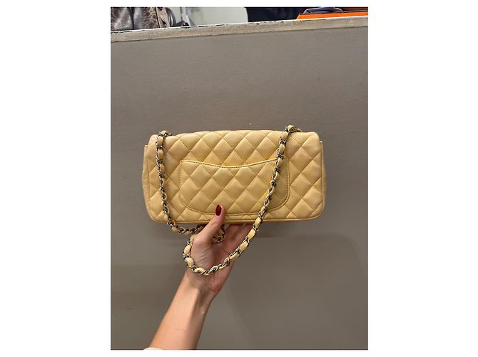 Chanel clásico atemporal este-oeste Beige - vista 4