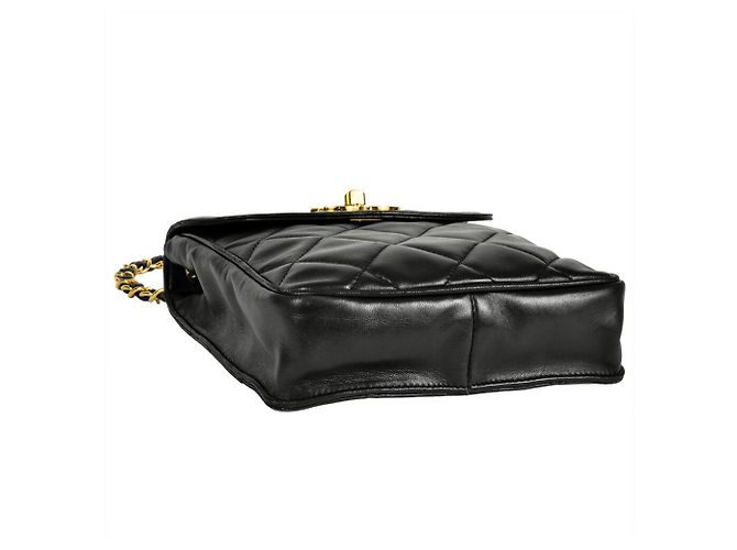 Borsa a Spalla Chanel Matelassé Coco Mark con Catena Nero - vista 4