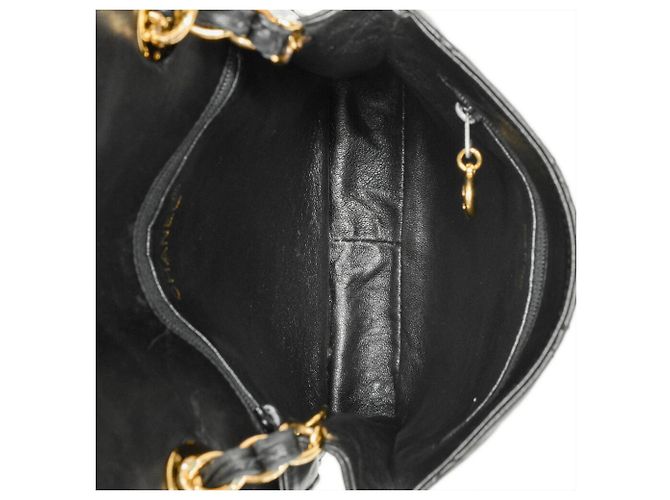 Borsa a Spalla Chanel Matelassé Coco Mark con Catena Nero - vista 6