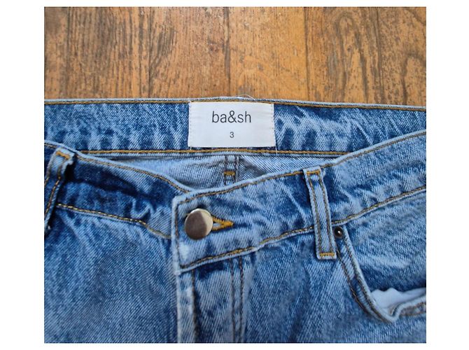 Ba&sh Damen Jeans hellblau Größe 3 gerade geschnitten casual chic - Ansicht 3