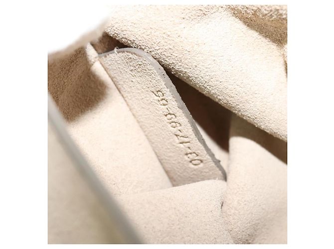 Chloé Borsa a Spalla Faye in Pelle e Suede - Piccola Beige - vista 7