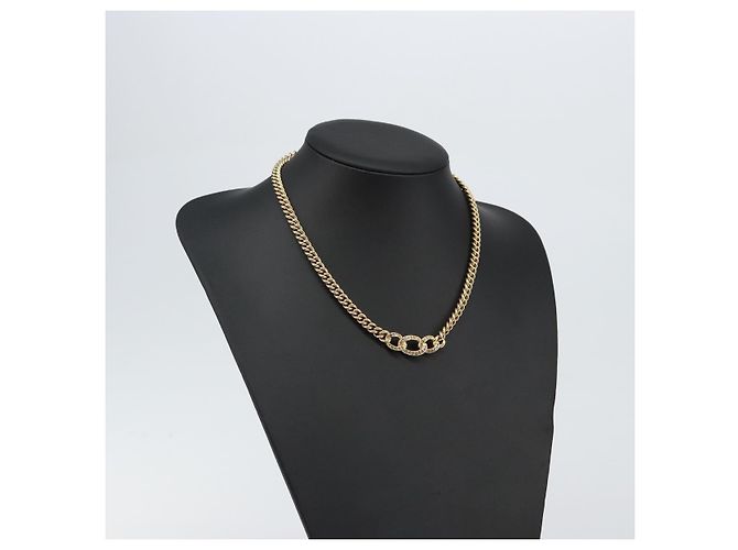 Collar de eslabones CD Christian Dior de metal con cristales - vista 6