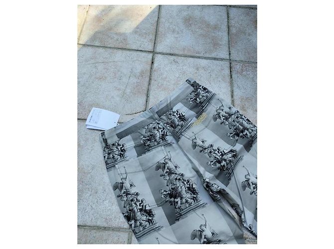 sublime weit geschnittene gerade Jeans von Acne Studios mit Statue Druck Größe W32 / 42 FR neu mit Etiketten Grau - view 4