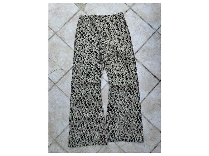 Sublime pantaloni jeans a gamba larga di Acne Studios con monogramma, taglio svasato, nuovi con etichette, taglia M D'oro Grigio - vista 3