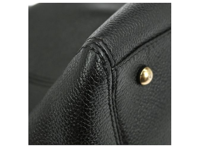 Chanel Cerf Executive Tote aus Leder Mittel Schwarz - Ansicht 4