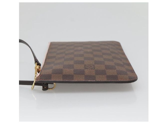 Pochette Damier MM Neverfull di Louis Vuitton Marrone - vista 3