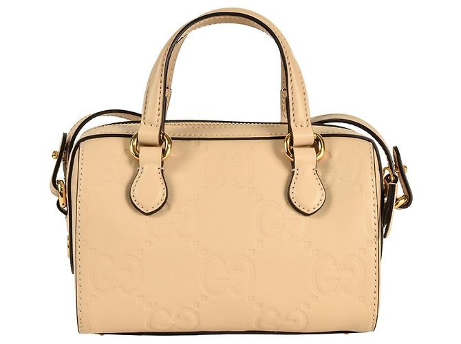 Borsa Gucci GG Super Mini 2 in 1 Beige - vista 3