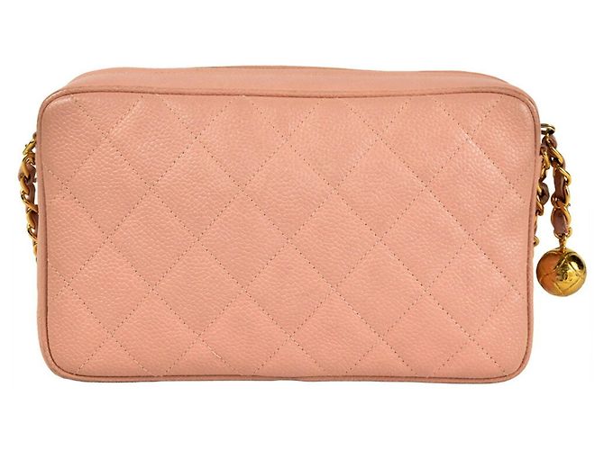 Borsa a spalla a catena matelassé rosa di Chanel - vista 3