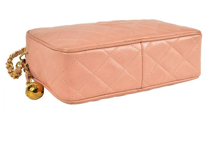 Borsa a spalla a catena matelassé rosa di Chanel - vista 4
