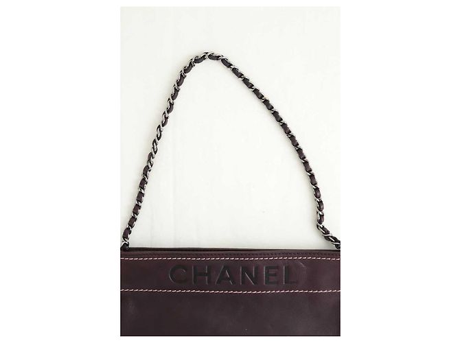 Borsa a Spalla Chanel 19 in Pelle Viola Porpora - vista 2