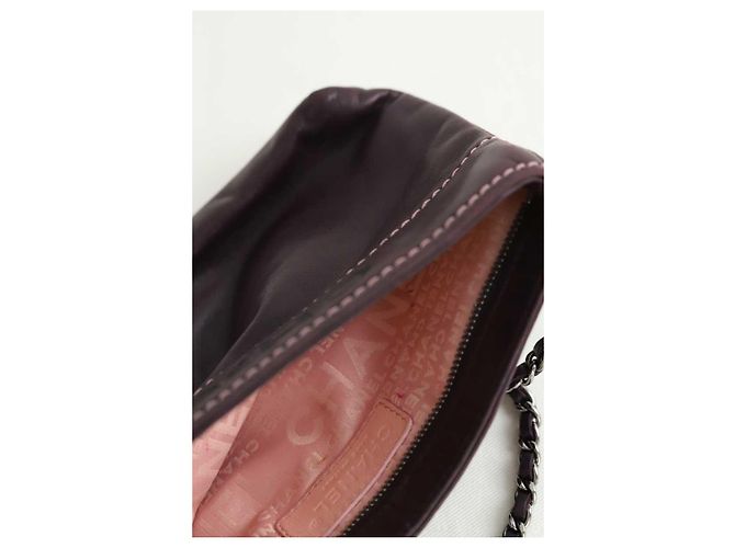 Borsa a Spalla Chanel 19 in Pelle Viola Porpora - vista 6