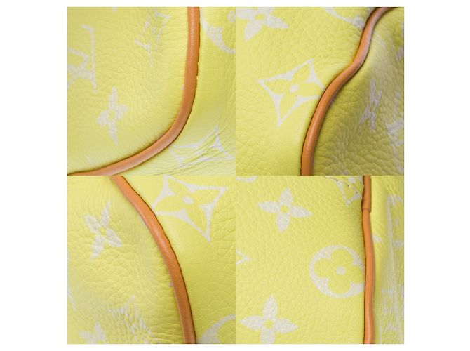 Borsa LOUIS VUITTON Speedy in Tela Gialla - 102940 Giallo - vista 13