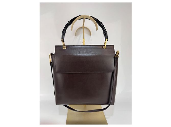 Borsa a spalla/a mano Gucci in pelle marrone 282 - vista 3