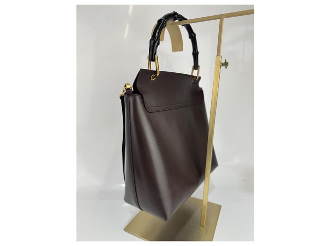 Borsa a spalla/a mano Gucci in pelle marrone 282 - vista 6