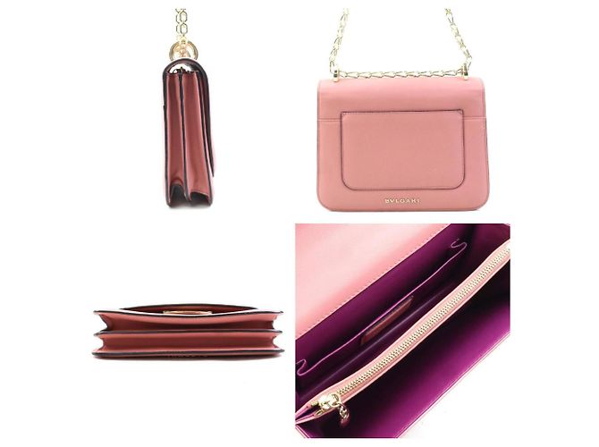 Bulgari Borsa a Spalla in Pelle Serpenti Hypnotic di Bvlgari Rosa - vista 2