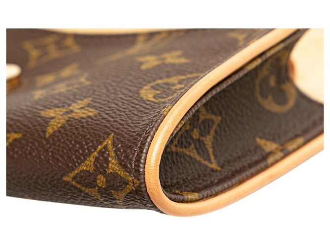 Louis Vuitton Monogram Pochette Twin PM Umhängetasche Braun - Ansicht 6