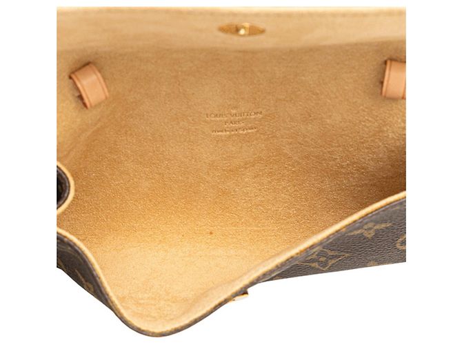 Louis Vuitton Monogram Pochette Twin PM Umhängetasche Braun - Ansicht 7