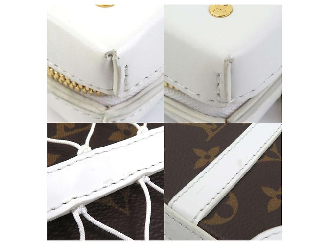Bolso bandolera Monogram Soft Trunk LV x NBA de Louis Vuitton Castaño Blanco Monograma - vista 3
