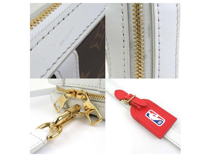 Bolso bandolera Monogram Soft Trunk LV x NBA de Louis Vuitton Castaño Blanco Monograma - vista 4