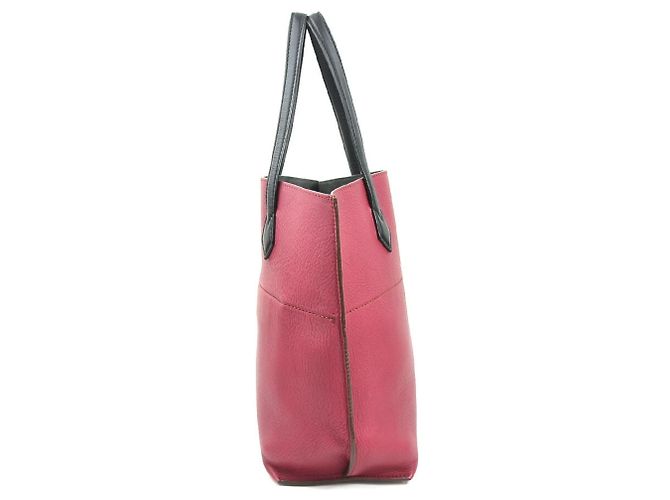 Fendi Leder Tote Bag Schwarz Bordeaux - Ansicht 2