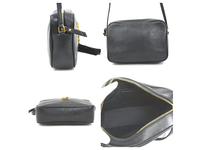 Saint Laurent Lou Shoulder Bag Black - view 2