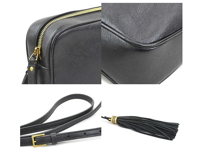 Saint Laurent Lou Shoulder Bag Black - view 3