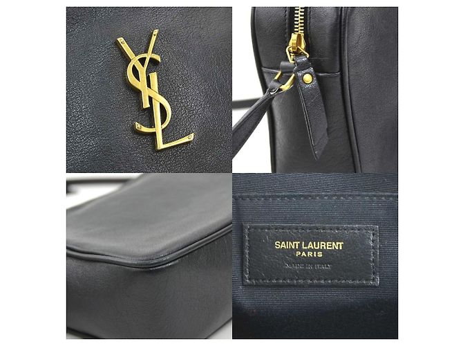 Saint Laurent Lou Shoulder Bag Black - view 4