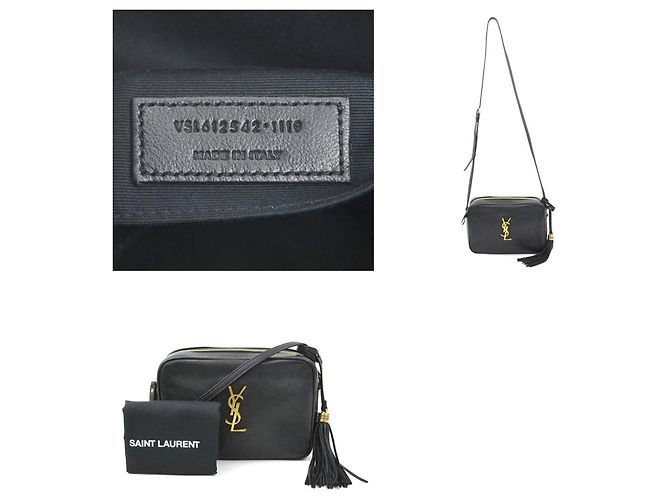 Saint Laurent Lou Shoulder Bag Black - view 5