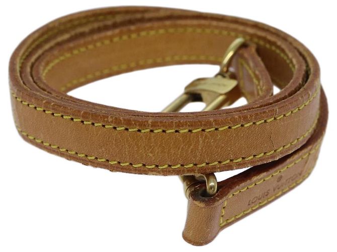 Manico Corto in Pelle Vachetta Louis Vuitton Beige - vista 3