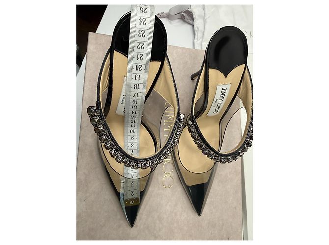 Jimmy Choo Bing 100 Smoky Black Acryl Gr 37 Schwarz - Ansicht 10