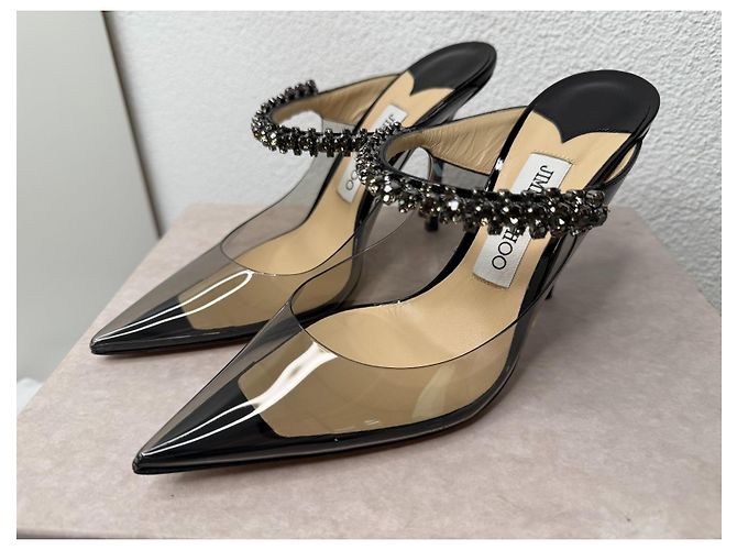 Jimmy Choo Bing 100 Smoky Black Acryl Gr 37 Schwarz - Ansicht 3