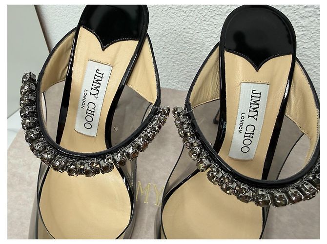 Jimmy Choo Bing 100 Smoky Black Acryl Gr 37 Schwarz - Ansicht 5