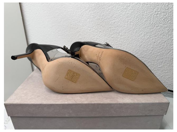 Jimmy Choo Bing 100 Smoky Black Acryl Gr 37 Schwarz - Ansicht 8