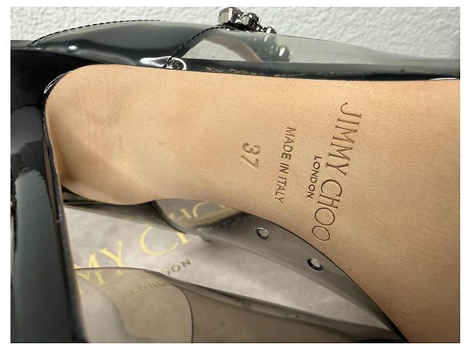 Jimmy Choo Bing 100 Smoky Black Acryl Gr 37 Schwarz - Ansicht 9