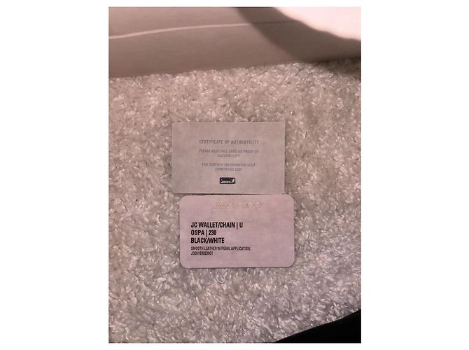 Jimmy Choo CARTERA/CADENA | U OSPA | 230 NEGRO/BLANCO Plata - vista 8