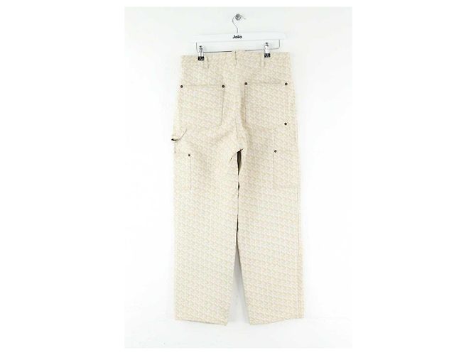 Supreme Jeans in cotone beige - vista 3