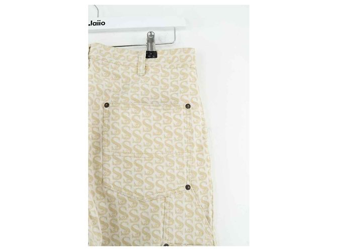 Supreme Jeans in cotone beige - vista 4