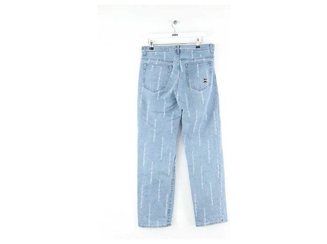 Supreme Jeans dritti in cotone blu - vista 3