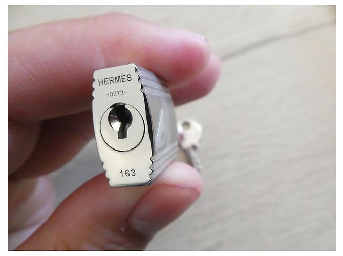 Catenaccio Hermès PM Classico 2cm, per borse Hermès Kelly, Birkin, Victoria, Picotin, nuovo Silver hardware - vista 6