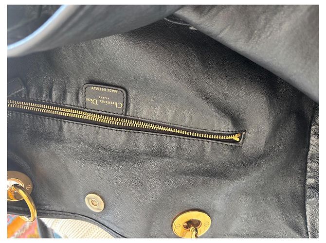 Christian Dior Cannage Lammleder Tote Bag Schwarz - Ansicht 13