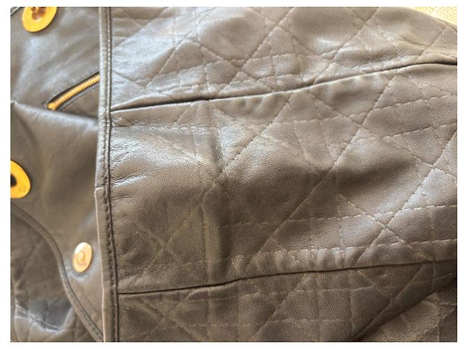 Christian Dior Cannage Lammleder Tote Bag Schwarz - Ansicht 8